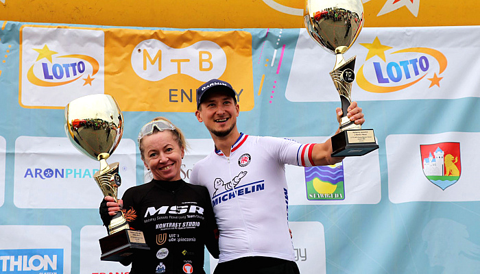 Puchary od Radia Olsztyn trafiły do najlepszych zawodników Lotto MTB Energy